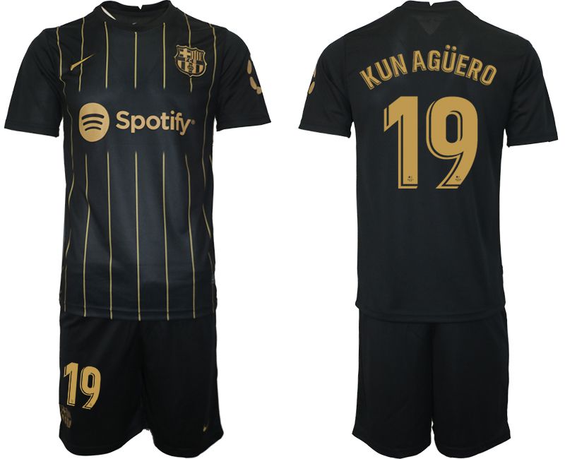 Men 2022-2023 Club Barcelona Black away #19 Soccer Jersey